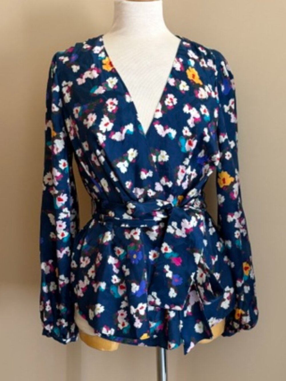 Tanya Taylor silk print blouse